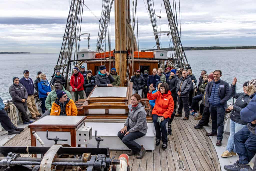 Group of people on a boat