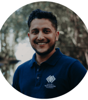 Portrait of person in bushland