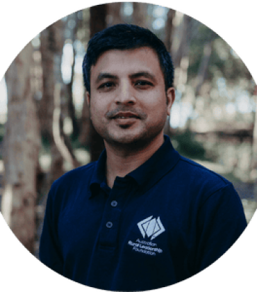 Portrait of person in bushland